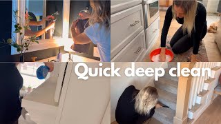 How to make your kitchen sparkle | clean with me | relaxing ASMR bathroom scrub down