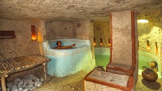 69Day Build Cave Platinum Underground House Bath Pool, Underground Swimming Pools