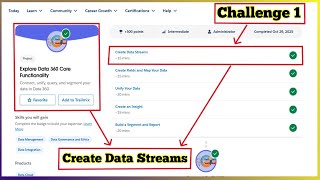 Create Data Streams | Explore Data 360 Core Functionality | Challenge 1