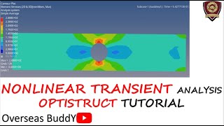 Optistruct Tutorial | Nonlinear Transient Analysis | Hypermesh