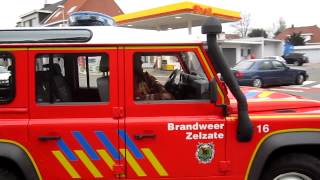 Brandweer Zelzate Zebra 16 uitruk vekeersongeval wachtebeke 31/12/2012