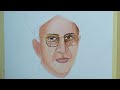 teacher s day painting how to draw dr. sarvepalli radhakrishnan with poster color