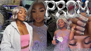 SENIOR PROM 2K24 GRWM | PREP + VLOG (hair & makeup, photos, lashes, wax, dinner, haul, ect)MiaSimone