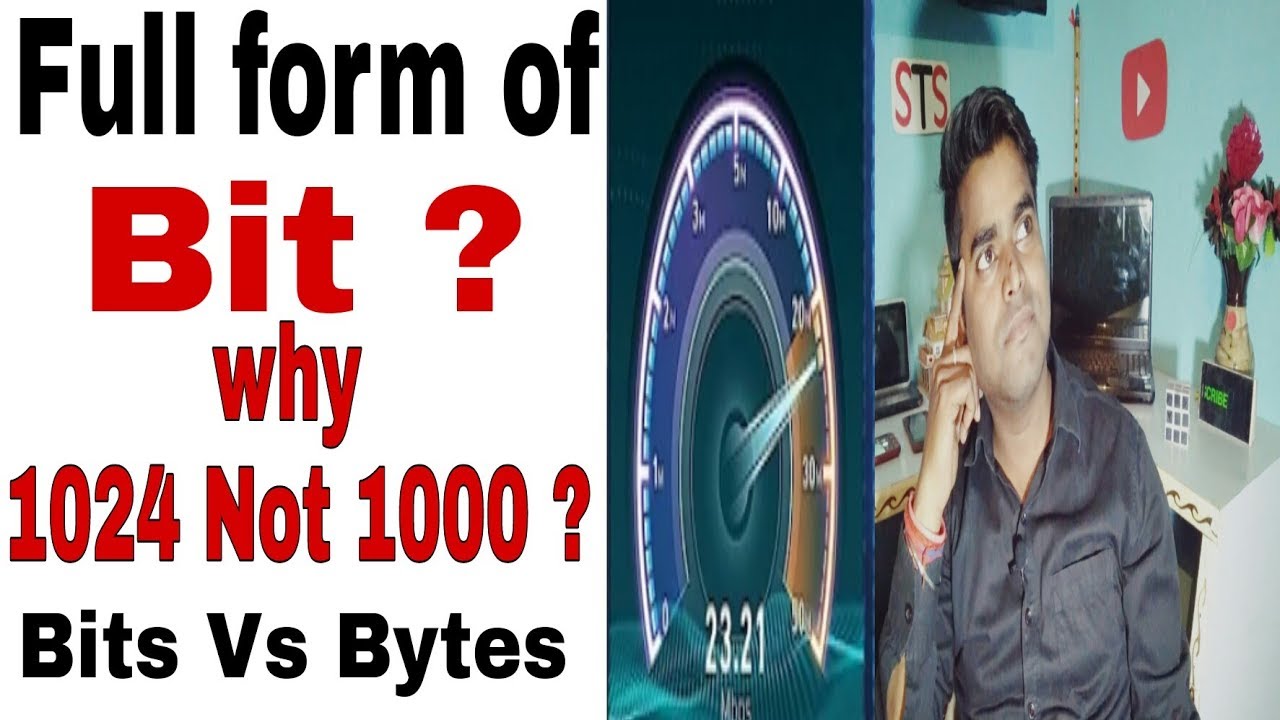 Bits Vs Bytes | Why Is It 1024 ? | Full Form Of Bit | Difference B/w KB ...