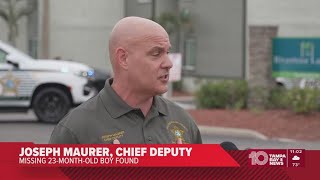Missing 23-month-old boy, dog found safe after Hillsborough County deputies' search