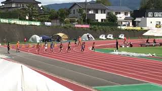 男子100m準決勝1.2組（2020.09.12南信高校新人）