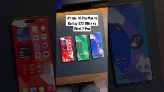 iPhone 14 Pro Max vs Galaxy S22 Ultra vs Pixel 7 Pro Camera Comparison! #shorts #galaxys22ultra