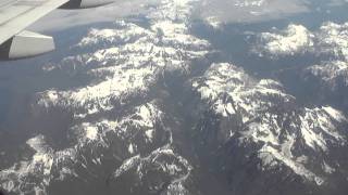 Toronto-to-Victoria BC flight: takeoff,  Rockies, Vancouver, Gulf Islands, landing 2011-07-02