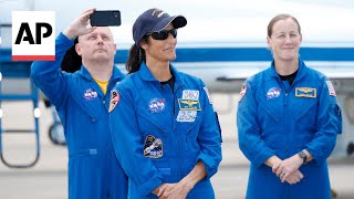 NASA astronauts arrive in Florida for Boeing's first human spaceflight