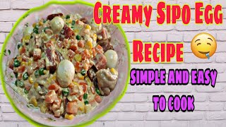 HAM AND CHICKEN SIPO EGG| CREAMY SIPO EGG RECIPE| ANALYN DG