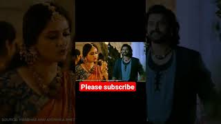 Prabhas and Anushka Shetty love scenes in Bahubali 2 ##Viral shorts##