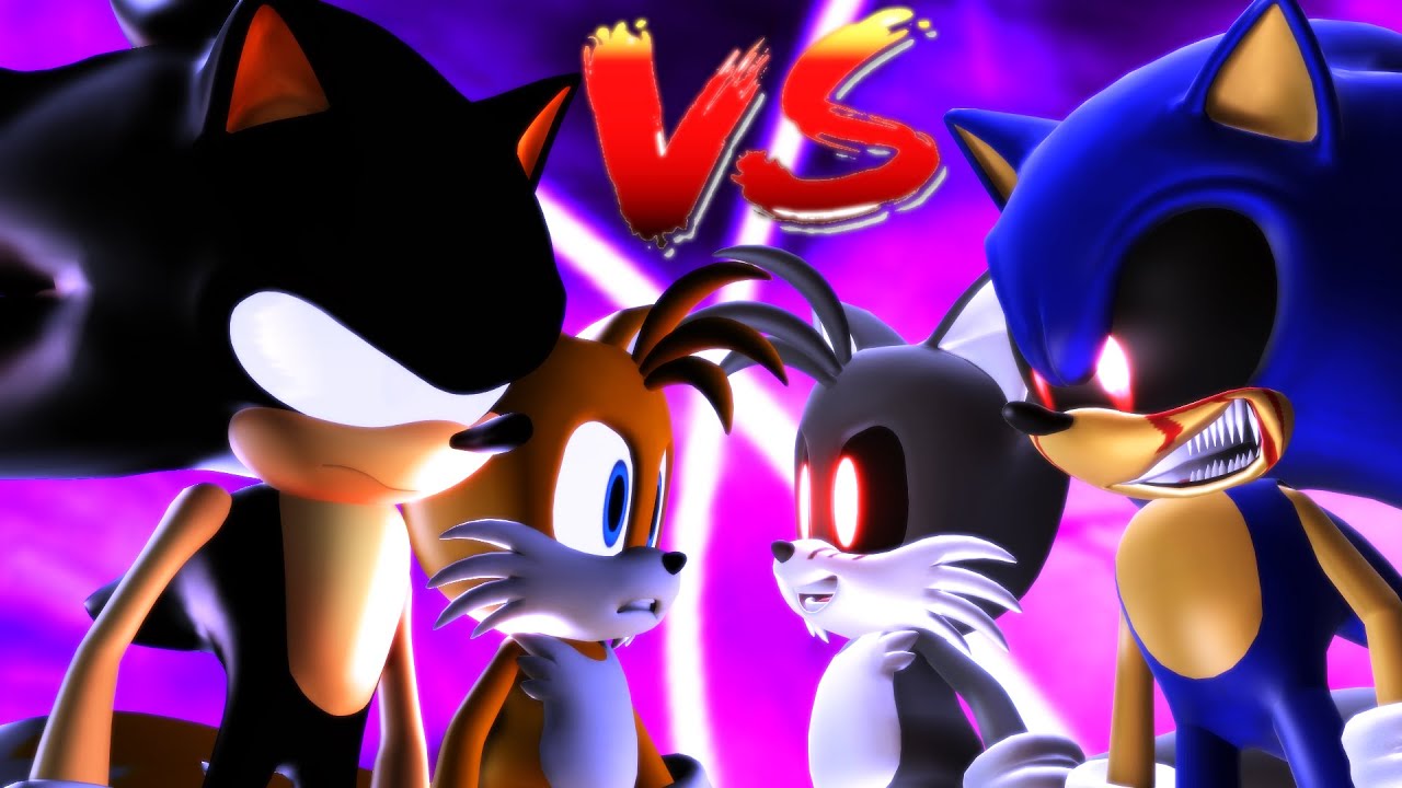 Dark Sonic Vs Sonic Exe Wolfego