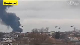 Footage shows Russian helicopters engaging with forces in Ukraine ll cwm news