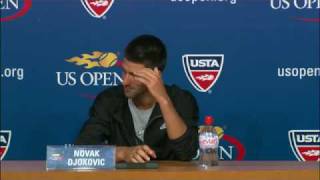 2009 US Open Press Conferences: Novak Djokovic (First Round)