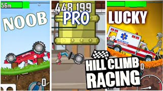 NOOB vs PRO vs LUCKY - In Hill Climb Racing 1 | Funny Video | MRstark Gaming