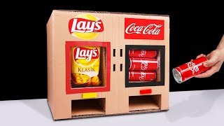 DIY How to Make LAY'S Chips and Coca Cola Vending Machine