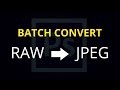 Batch Convert RAW Files to JPEG in Adobe Photoshop Batch Convert RAW Files to JPEG in Adobe Photoshop