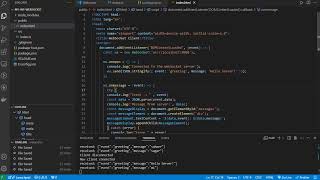 websocket example with ws and express in nodejs