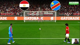 Egypt vs DR Congo - Penalty Shootout 2024 | African Cup 2023 - Round of 16 | PES Gameplay