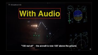 CH-149 Cormorant Helicopter RNAV approach with Audio