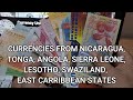 Currencies from Nicaragua, Tonga, Lesotho, Swaziland, Yemen, Eritrea, Namibia - Currency Universe