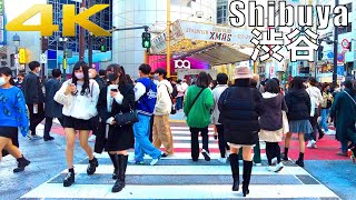 休日の賑やかな渋谷をウォーキング👞 Shibuya walk in Tokyo 4K