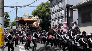 令和4年7月24日　八田寺町だんじり修理入魂式御披露目曳行