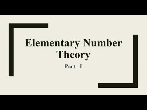 Elementary Number Theory | Part 1 | Discrete Structures - YouTube