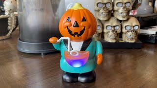 Gemmy (NEW for) 2021 Animated Bubble Blowing Pumpkin Man