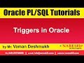 Oracle PL/SQL Tutorials | Triggers in Oracle | by Mr.Vaman Deshmukh