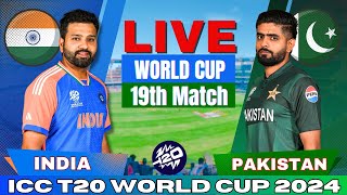 🔴 Live: India vs Pakistan T20 World Cup Match 19, Live Match Score | IND vs PAK Live match Today