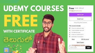 Get Udemy Courses with certificates for free | Free Courses in telugu | Vamsi Bhavani