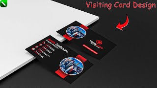 Business Visiting Card Design in CorelDraw for beginners | How to create logo realistic look