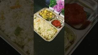 ❤️ WEEKDAY WALA LAUNCH THALI #food #cooking #recipe #shortvideo #love #shorts #shortvideo