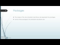 Classes, Libraries & Packages