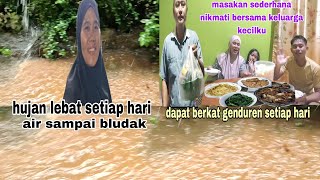 Hujan sangat lebat || masakan sederhana di sore hari kebersamaan keluarga kecilku || Mbak iti vlog