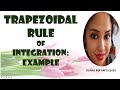 🎀  🐞TRAPEZOIDAL RULE OF INTEGRATION:EXAMPLE 🎀  🐞