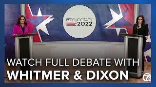 Tudor Dixon, Gretchen Whitmer face off in final debate