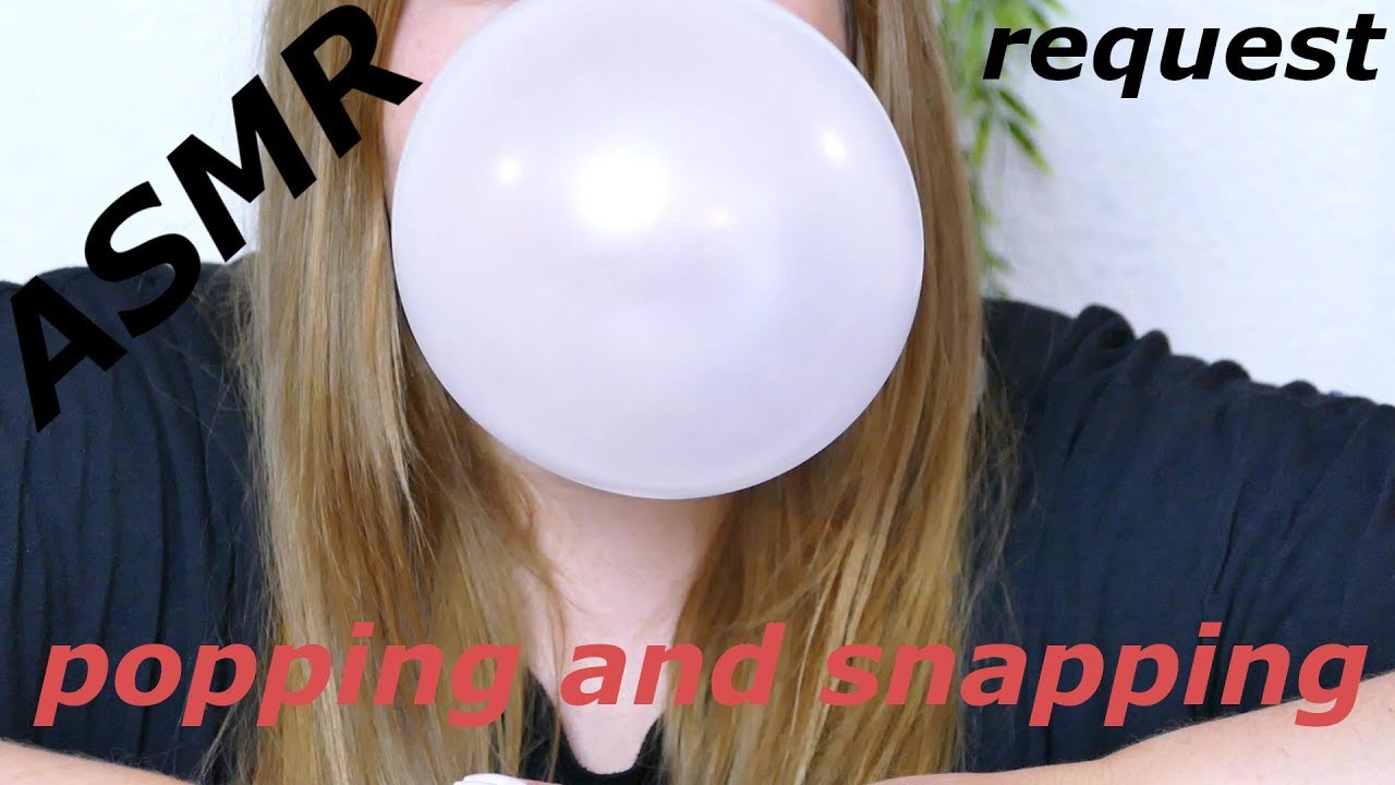 Asmr Big Bubbles Bubble Gum Blowing Youtube