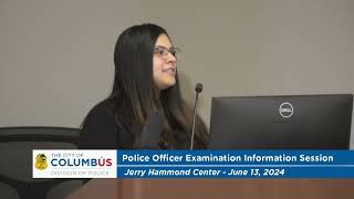 Columbus Police Officer Exam Information Session