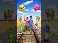 Colourfull upin ipin head to dancing frog joker gorilla & dame tu cosita - magical video #funny