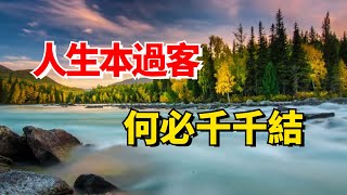 佛說：人生本過客，何必千千結【大悟無言】#佛学#大悟无言#修心修行#佛教智慧#人生