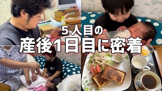 【母子同室】3年ぶりの新生児との奮闘日記【５人のママ】授乳/オムツ替え/疲労