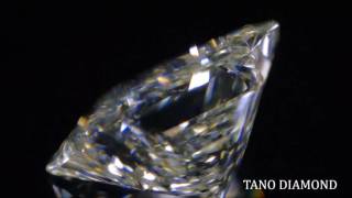 【 Qカラー-Rカラー 】 天然イエローダイヤモンド ルース(裸石) 0.358ct, Very Light Yellow,  プリンセス AGT 中央宝石研究所