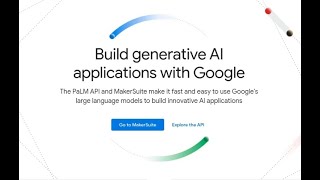 Google's PaLM API (Bard)