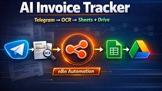 Build an AI Invoice Tracker in n8n (Telegram → OCR → Google Sheets + Drive)