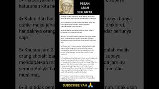 PESAN ABAH SEKUMPUL