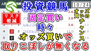 【競馬攻略】固定買い時々オッズ買い！チャンスを見逃さず取りこぼしを無くす！2020.10/24　京都競馬　東京競馬　ＪＲＡ