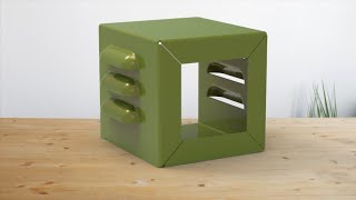 Sheet metal box design tutorial in SOLIDWORKS and render it in keyshot