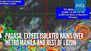Pagasa: Expect isolated rains over Metro Manila and rest of Luzon